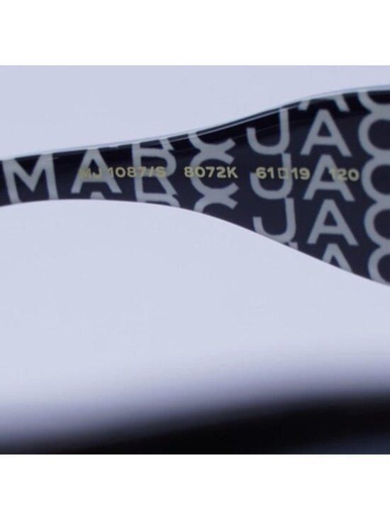 Marc Jacobs MJ 1087/S 0807 2K Sunglasses Black Cat Eye Frame, Grey AR Lenses main image 11